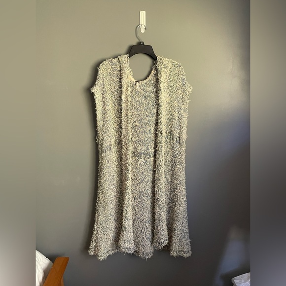 Free People Seattle Summer Oversized Short Sleeved Hooded Cardigan Size XS/S - Picture 3 of 6